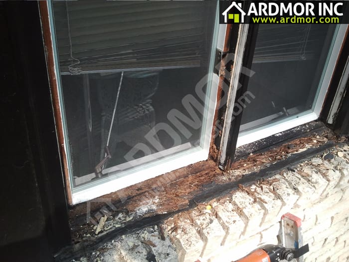 Double_Casement_Window_Sill_Repair_Philadelphia_PA_before