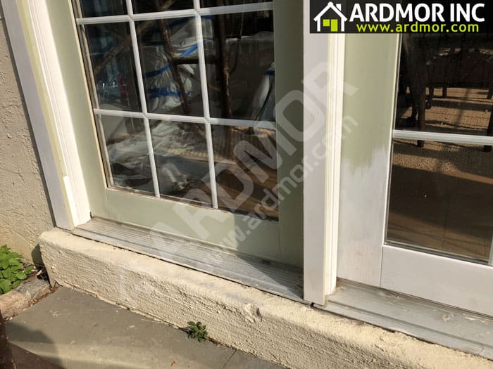 French_Door_Frame_Repair_in_Upper_Merion_Township_PA_in_process