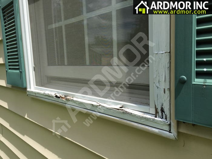 Rotted_Double_Hung_Sill_Repair_Washington_Crossing_PA_before