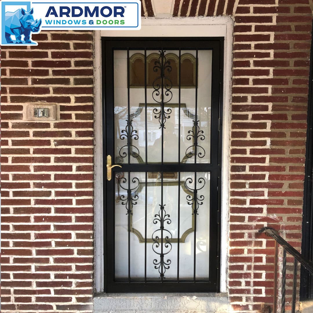 security storm door installation