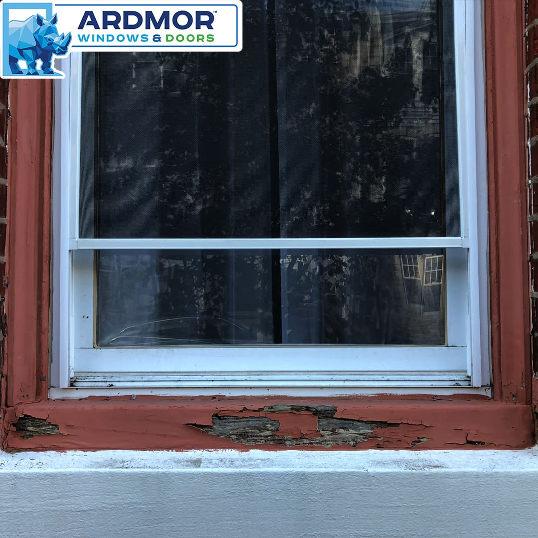 custom trim work and window sill