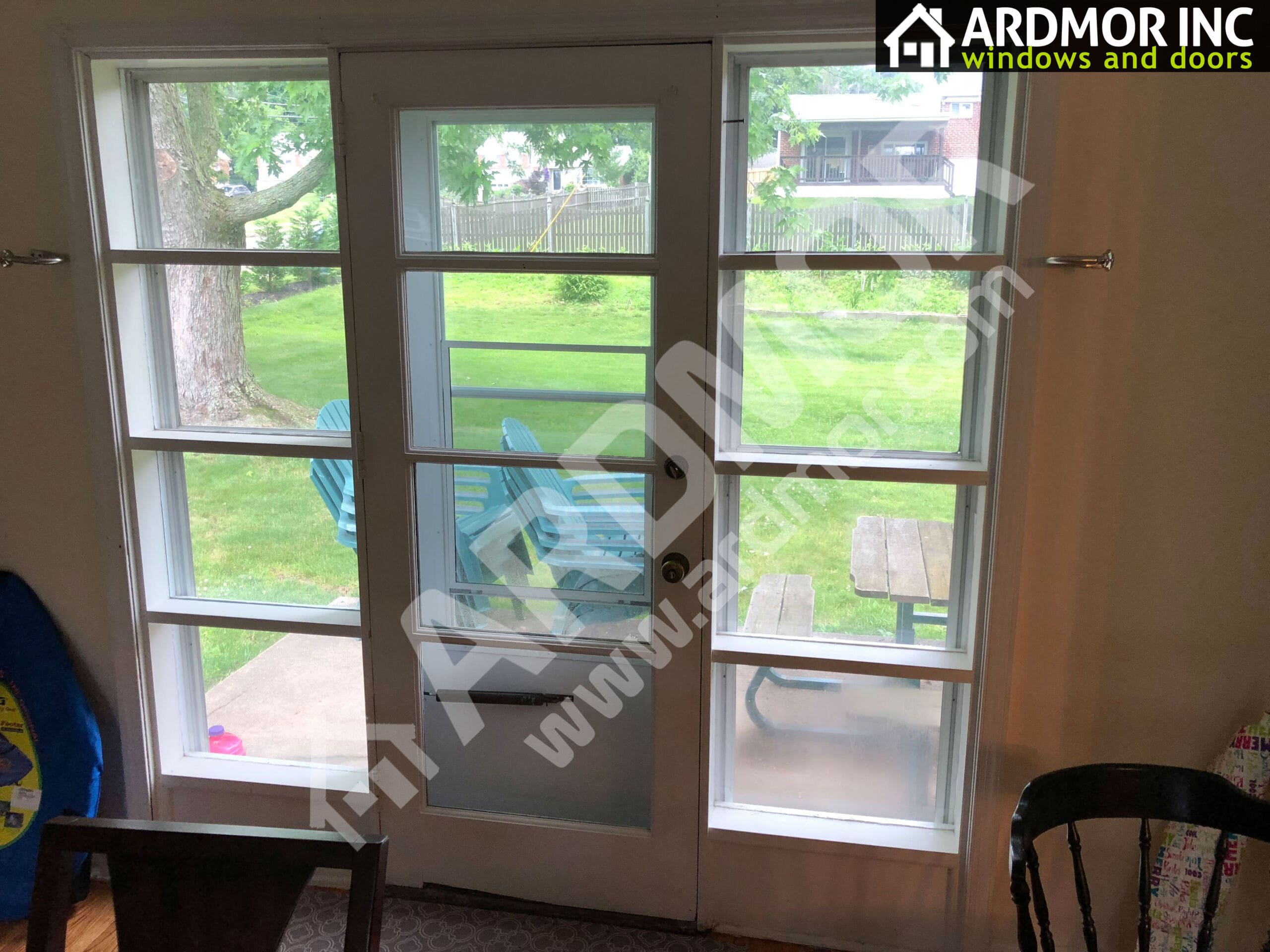 Replacing_Hinged_Door_with_Vinyl_Patio_Sliding_Door_in_Abington_PA_Before Replacing_Hinged_Door_with_Vinyl_Patio_Sliding_Door_in_Abington_PA_Before