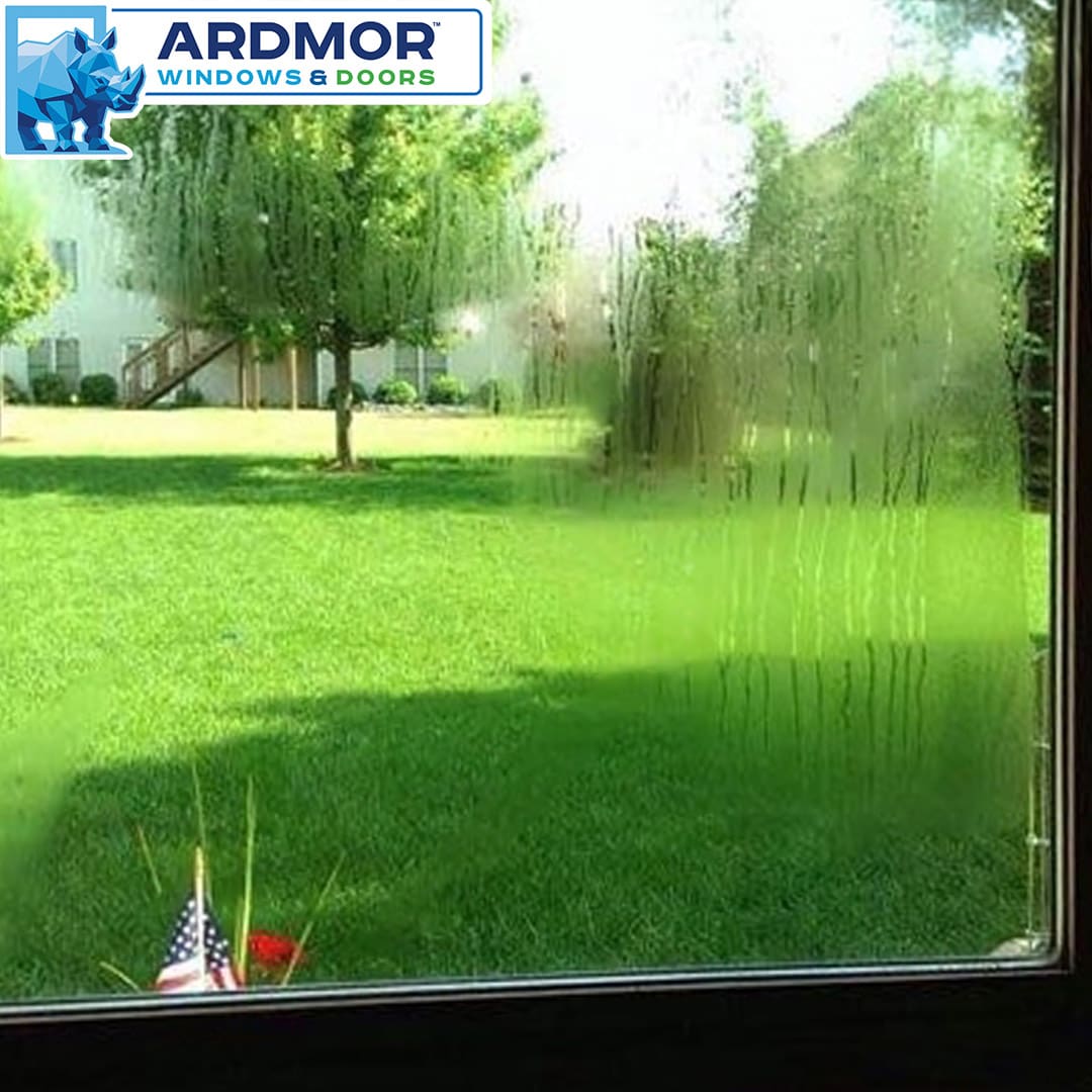 wooden window foggy glass replacement