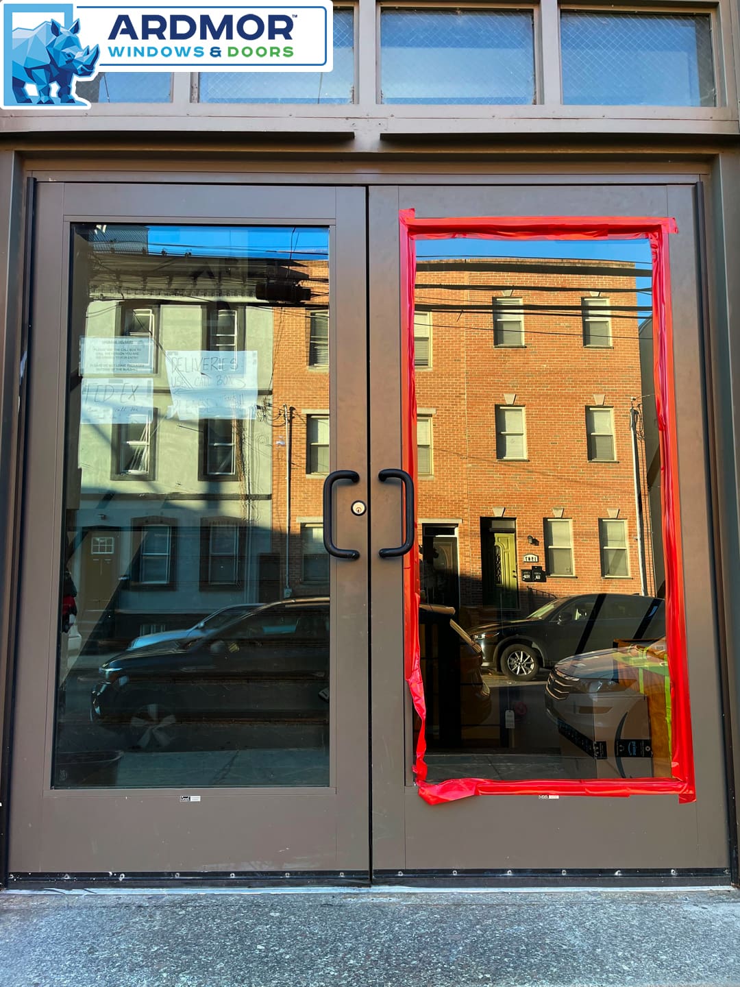broken_glass_door_replacement_in_commercial_building_in_philadelphia_pennsylvania_project_9037_before